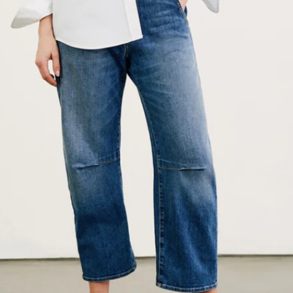 Nili lotan emerson jean 29 classic wash barrel crop nwt - Picture 2 of 11